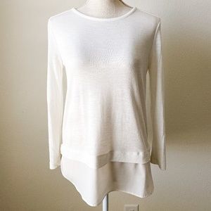 J. Crew Cream Blouse